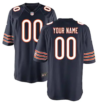 youth nike navy chicago bears custom game jersey_pi1573000_